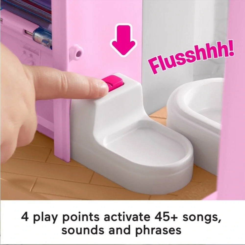 Fisher-Price Little People Interactive Barbie Dreamhouse -No People Included